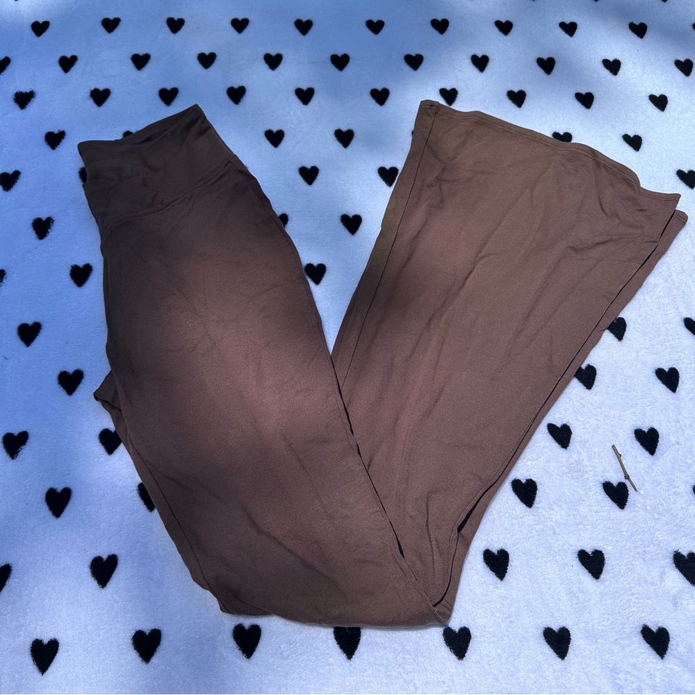 Brown Flared Pants